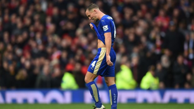 Marching orders: Danny Drinkwater was sent off for two yellow cards and will miss the next match.
