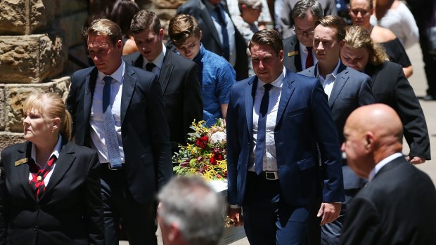 Mr Miller's casket is taken from St Stephen's Cathedral.