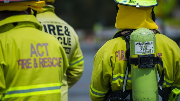 Canberra fire crews have been unable to enter the building due to the intensity of the fire.