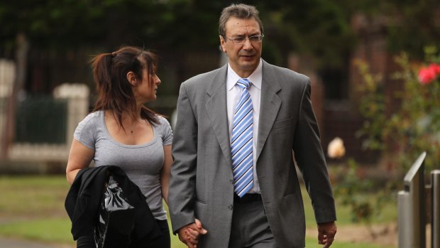 John Giannasca (right) at the Darlinghurst courts in 2012. He was acquitted over the murder of his wife Carmel Giannasca who disappeared in January 2002.