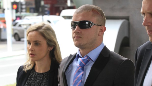 Matthew Clement Maloney, 25, accused of biting the head off a rat and posting the footage to Facebook, arrives at the Brisbane Magistrates Court on Monday, July 11, 2016.