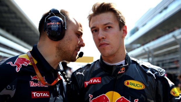 Daniil Kvyat (right) says he would have outscored his Red Bull teammate this season if given a chance.