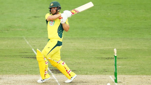 Australian opener Aaron Finch plundered 107 in another high-scoring contest against India in Canberra on Wednesday.