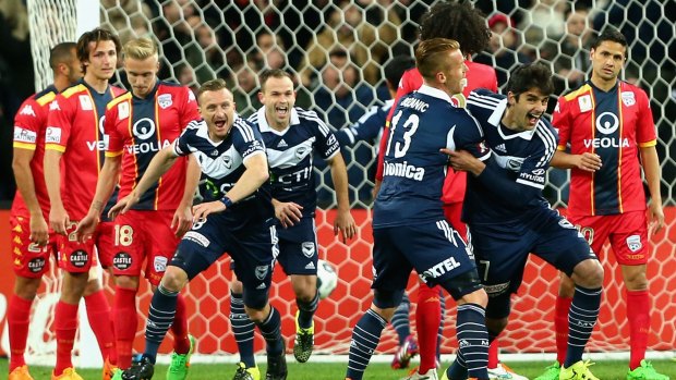 Melbourne Victory beat Adelaide United on their way to the FFA Cup semis.