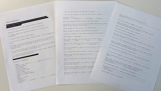 A printed-out version of some of the documents seized by US commandos from bin Laden's compound in May 2011.