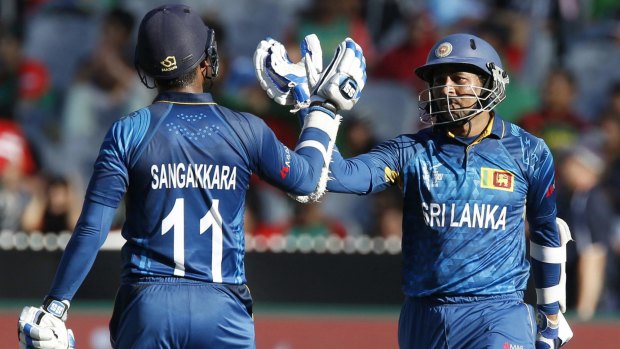 Iconic pair: Mahela Jayawardene and Kumar Sangakkara have become regular fixtures together.