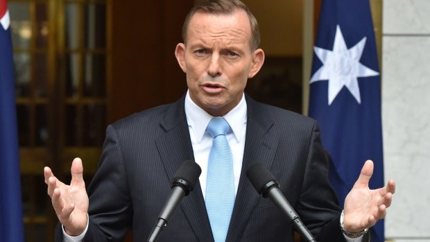 Prime Minister Tony Abbott told colleagues that the government's approach to defence and security was popular with people in "voterland".