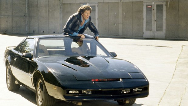 Computerised car KITT from the television series Knight Rider.