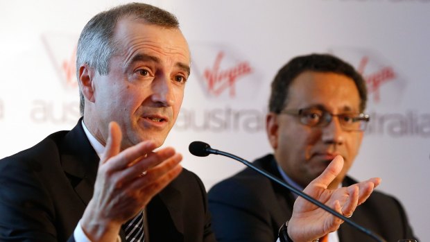 Virgin Australia boss John Borghetti (left).