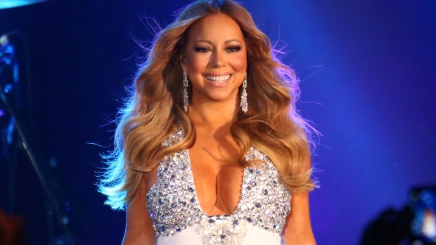 'Excited': Mariah Carey performs at Crown Casino's New Year's Eve Party.