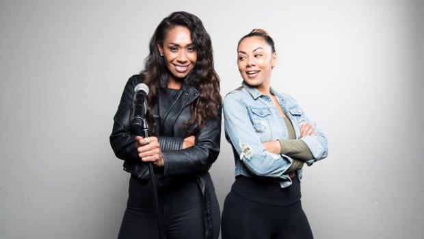 Paulini (left) and Prinnie Stevens are on a steep learning curve for their leading roles in <i>The Bodyguard: The Musical</i>. 