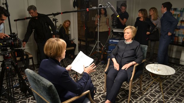 Sarah Ferguson interviews Hillary Clinton on Four Corners, October 2017.