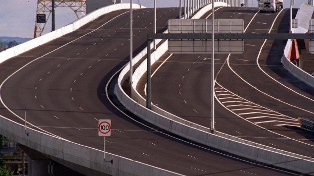 The Bolte Bridge could look a lot like this during Monday's morning peak, if a planned taxi blockade goes ahead.