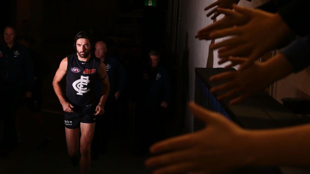 Clear focus: Carlton's Kade Simpson isn't thinking about winning the wooden spoon.