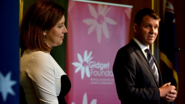 Premier Mike Baird and his wife Kerryn  at a Gidget Foundation lunch to raise awareness about perinatal​ anxiety and depression.