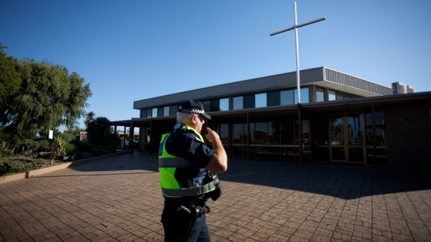 Police are searching for a man who stabbed a parish priest in Fawkner.