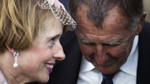 All is forgiven: Gai Waterhouse and John Singleton have buried the hatchet.