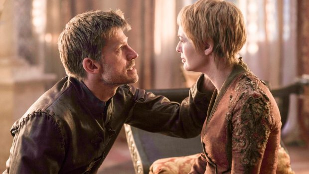 Nikolaj Coster-Waldau as Jaime Lannister and Lena Headey as Cersei Lannister.