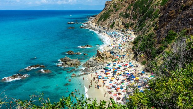 Calibria's turquoise-rimmed Zambrone Beach.