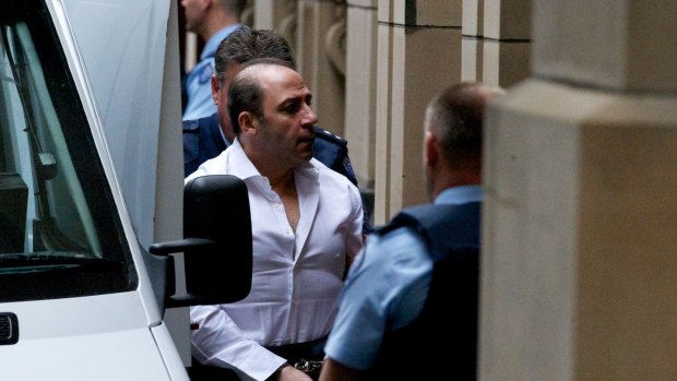 Tony Mokbel arrives at the Melbourne Supreme Court for sentencing in July 2012.