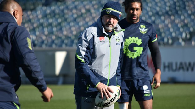 Canberra Raiders assistant coach Dean Pay is being interviewed for the Warrington head coach job.