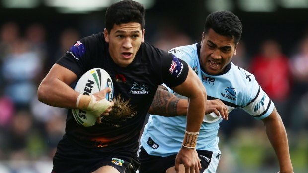 Plans for the back: Despite being happy with his lot at the Panthers, Dallin Watene-Zelezniak  dreams of one day wearing the fullback's jersey.