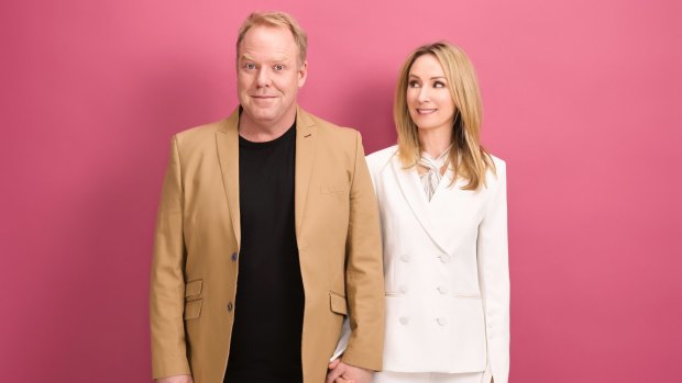 Pete Helliar and Lisa McCune.