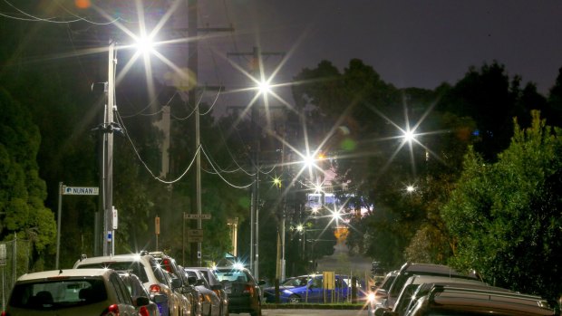 LED street lighting in Brunswick.