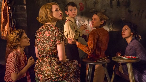 From left: Efrat Dor, Jessica Chastain, Timothy Radford, Shira Haas and Martha Issova.