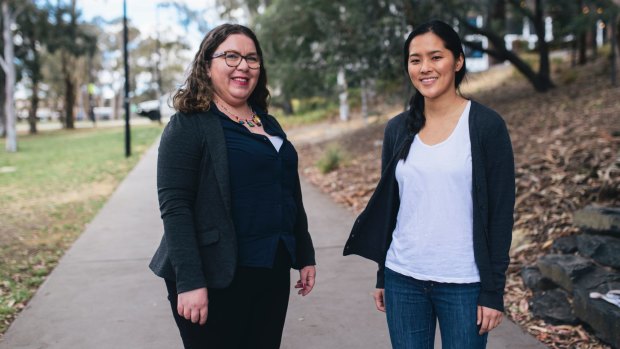 Occupational therapy lecturer Daniela de Castro (left) and student Anna Ye believe the senior speed dating event is the first of its kind in Australia.