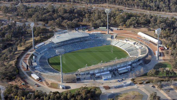 Canberra Stadium.