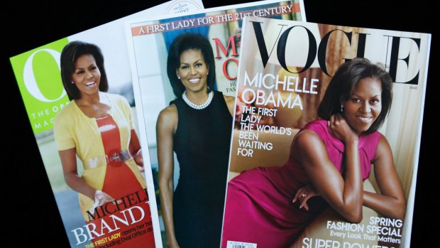Michelle Obama has appeared on countless magazine covers, including fashion bible US Vogue.