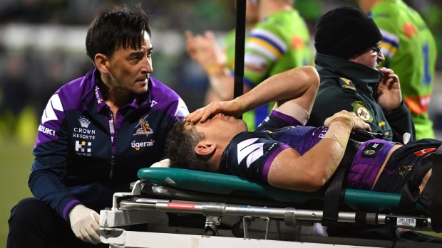 Billy Slater had no memory of the previous two weeks after the hit by Sia Solioloa.