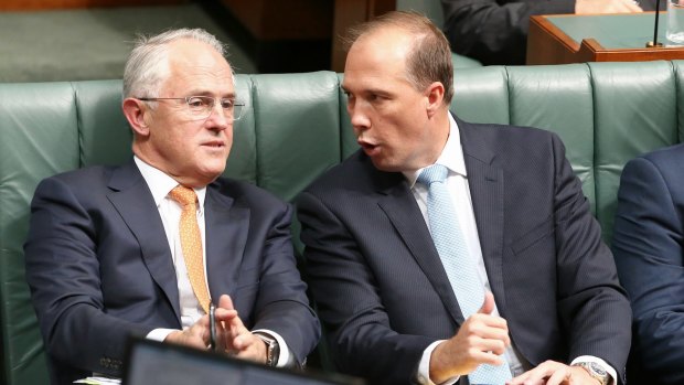 Prime Minister Malcolm Turnbull and Immigration Minister Peter Dutton.
