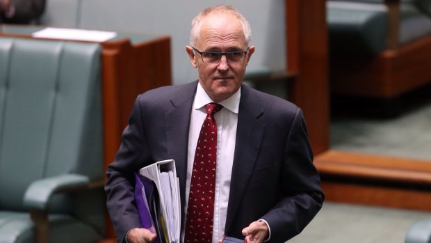 Communications Minister Malcolm Turnbull at Parliament on Wednesday.