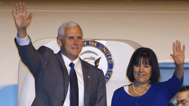 US Vice President Mike Pence (left) will meet with Australian PM Malcolm Turnbull on Saturday as part of his 10-day, four country trip to Asia.