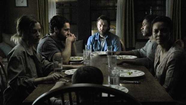 Joel Edgerton as survivor Paul (centre) in a world of the unknown where deep fear has taken hold.