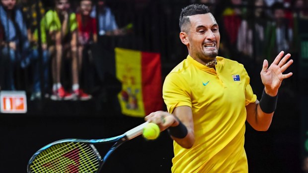 Knows he should give a ... Nick Kyrgios (but gives a f--- about Davis Cup).