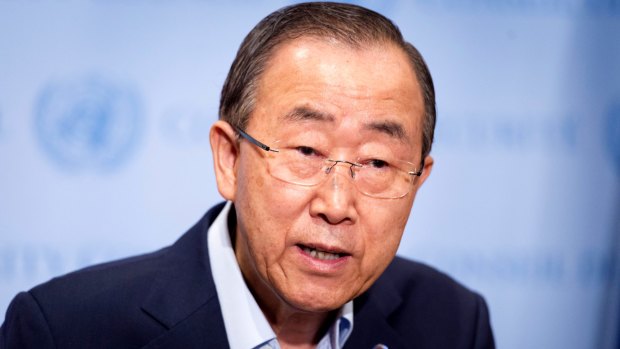 Political ambitions: Former UN secretary-general Ban Ki-moon.