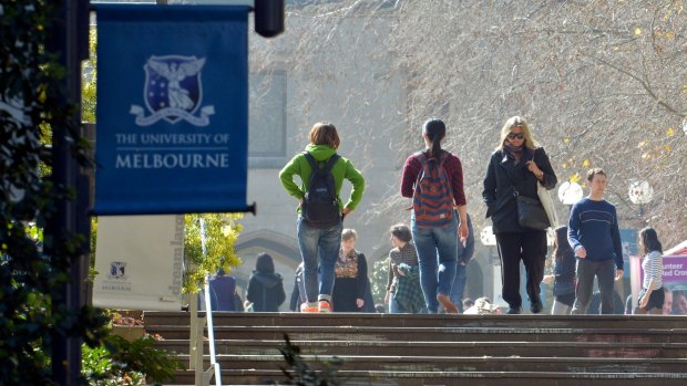 Different route: the University of Melbourne's generalist degrees are still sought after but some graduates find the uncertainty of progress to postgraduate degrees, such as medicine and law, difficult.  