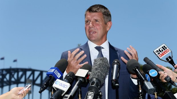 Outgoing NSW Premier Mike Baird "had a vision and acted on it". 