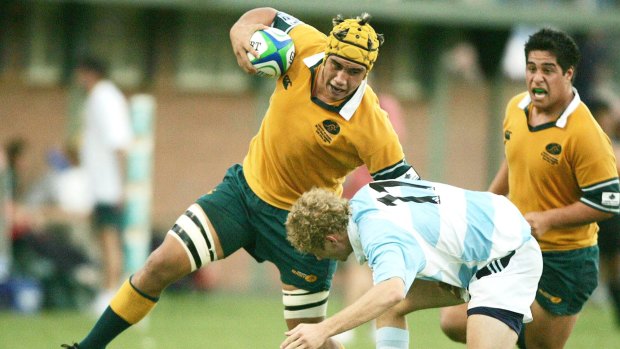 Way back when: Leroy Houston wore the green and gold at the under-19 world championships in South Africa in 2005.