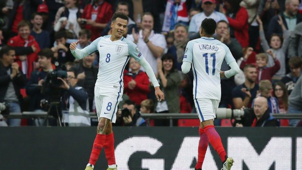 Another goal: Dele Alli scored again for England.