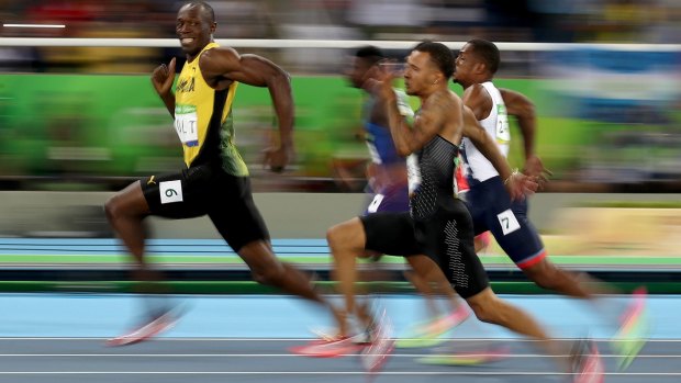 Competing in the men's 100- metre semifinal at the 2016 Olympics.