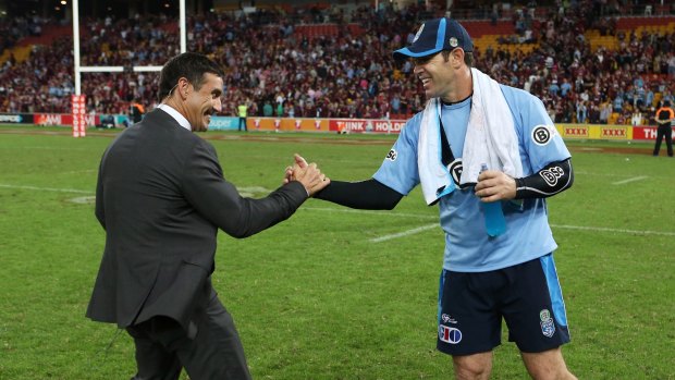 Leadership material: Andrew Johns and Brad Fittler.