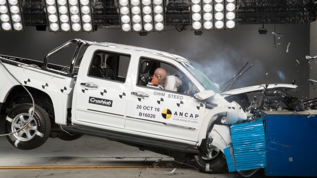 A test of the current model of the Great Wall Steed scored only two stars from the independent car safety ratings agency ANCAP.