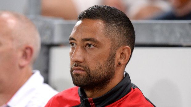 Still on the sidelines: Benji Marshall may not return to the Dragons line-up until May.