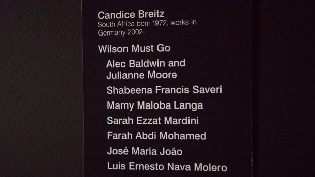 Candice Breitz changed the title of her artwork at NGV Triennial to Wilson Must Go.