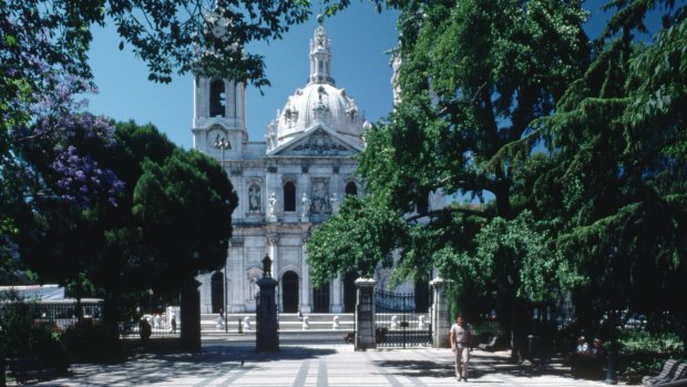 The 18th century Estrela Basilica in Lisbon.