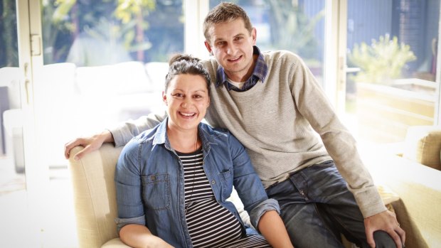 Ante Kelic recieved a donor liver in February, with wife Kaya at home in Moonee Ponds.